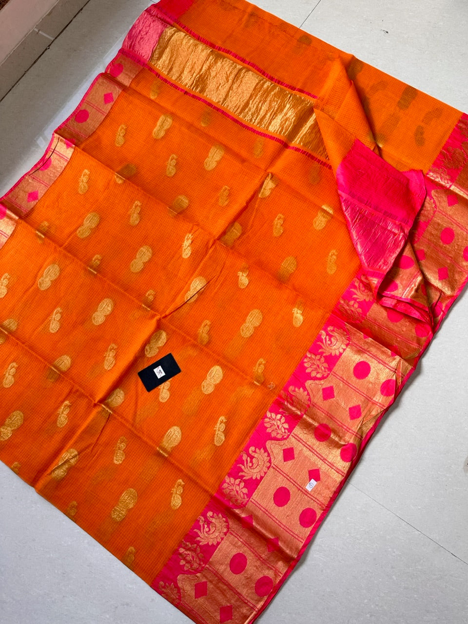 Pure Weaved Kota Cotton Doria Saree