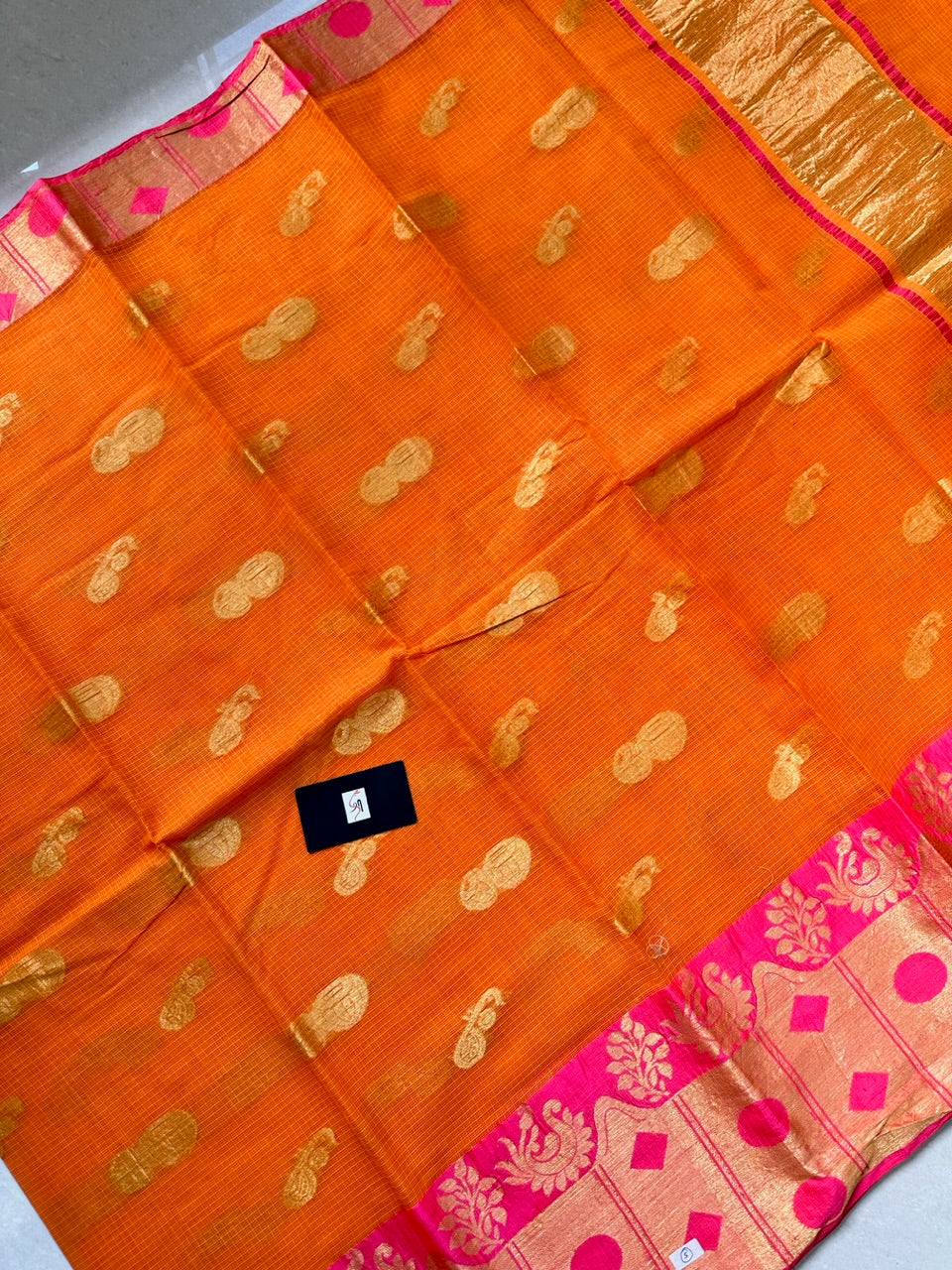 Pure Weaved Kota Cotton Doria Saree