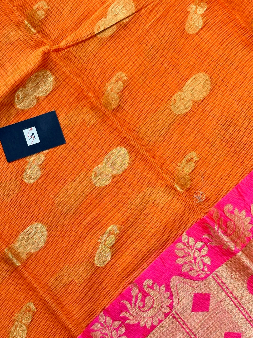 Pure Weaved Kota Cotton Doria Saree