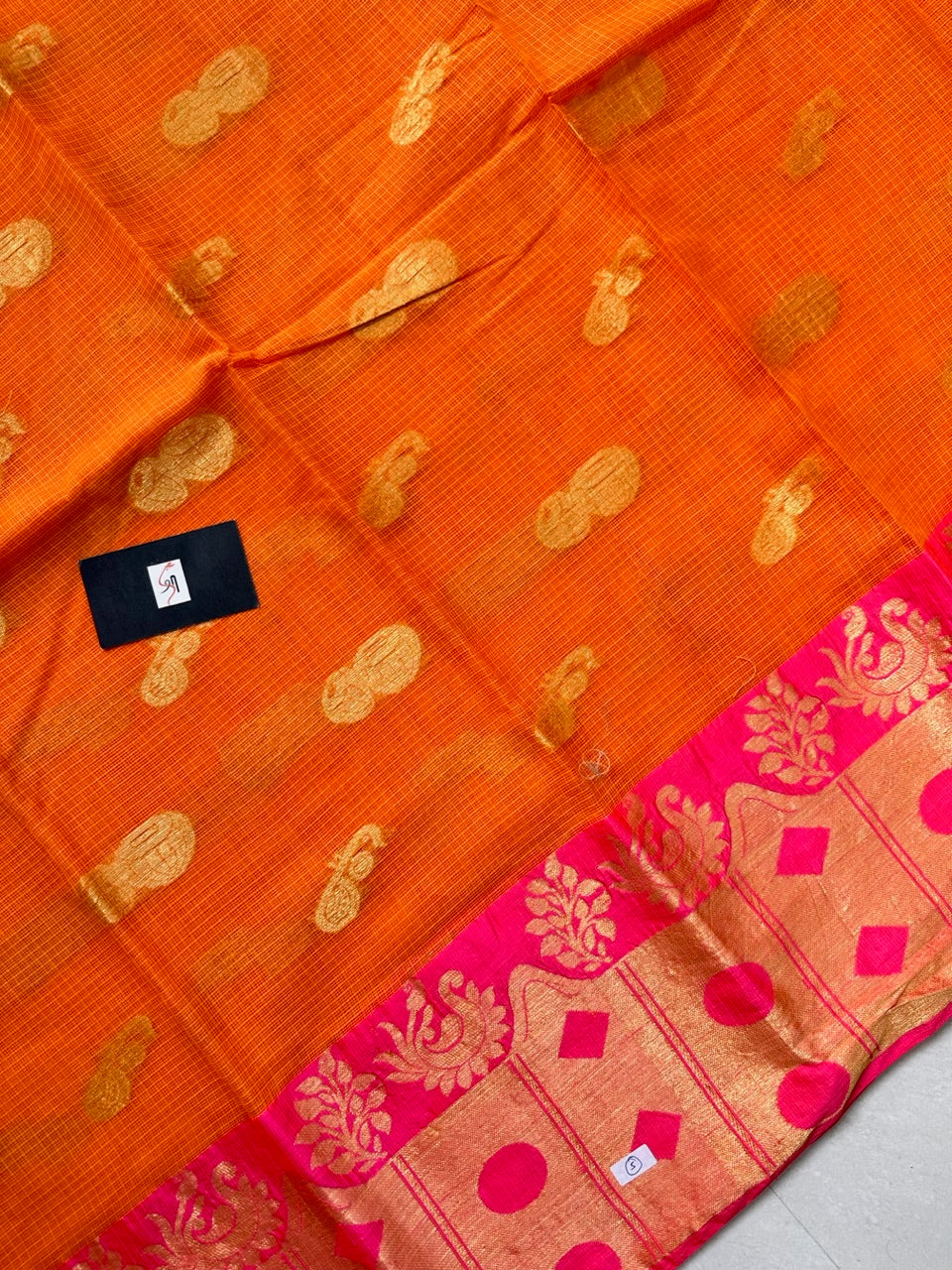 Pure Weaved Kota Cotton Doria Saree