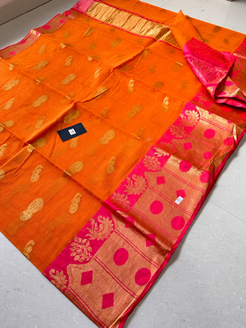 Pure Weaved Kota Cotton Doria Saree