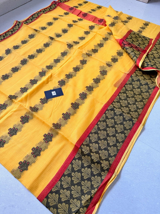 Pure Weaved Kota Cotton Doria Saree