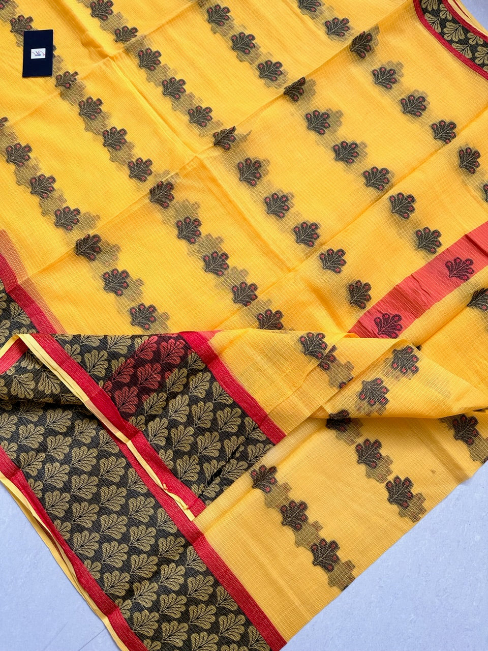 Pure Weaved Kota Cotton Doria Saree