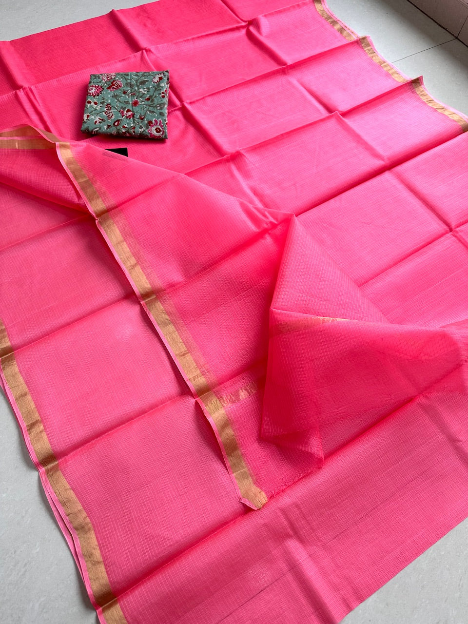 Pure Single Dyed  Kota Silk Saree