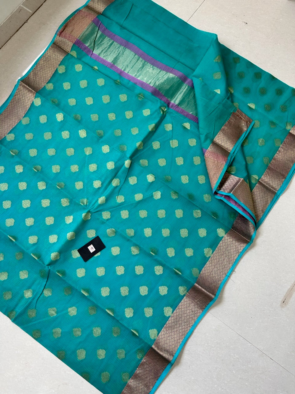 Pure Weaved Kota Cotton Doria Saree