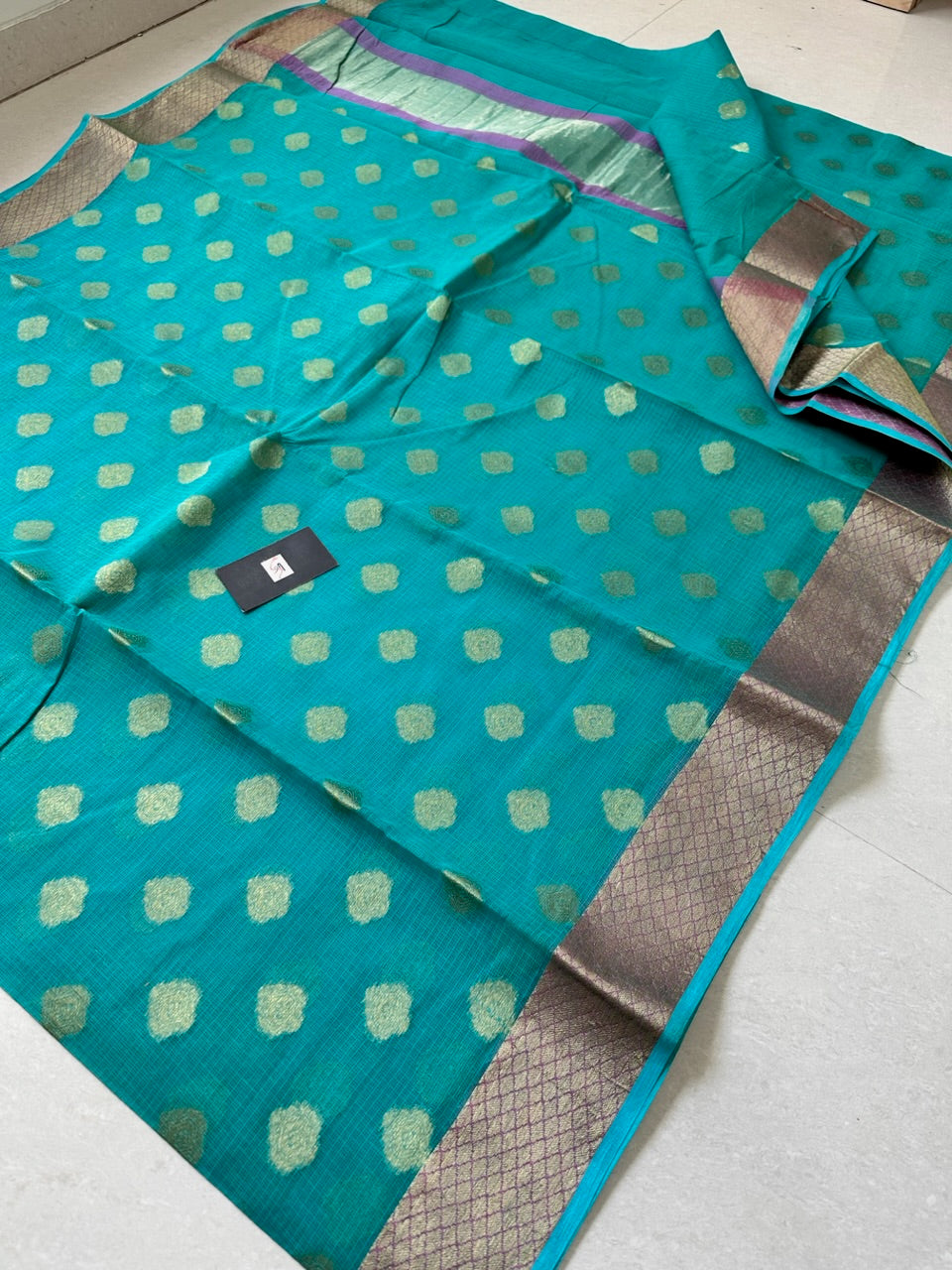 Pure Weaved Kota Cotton Doria Saree