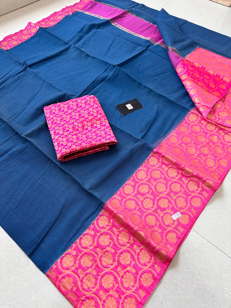 Pure Weaved Kota Cotton Doria Saree