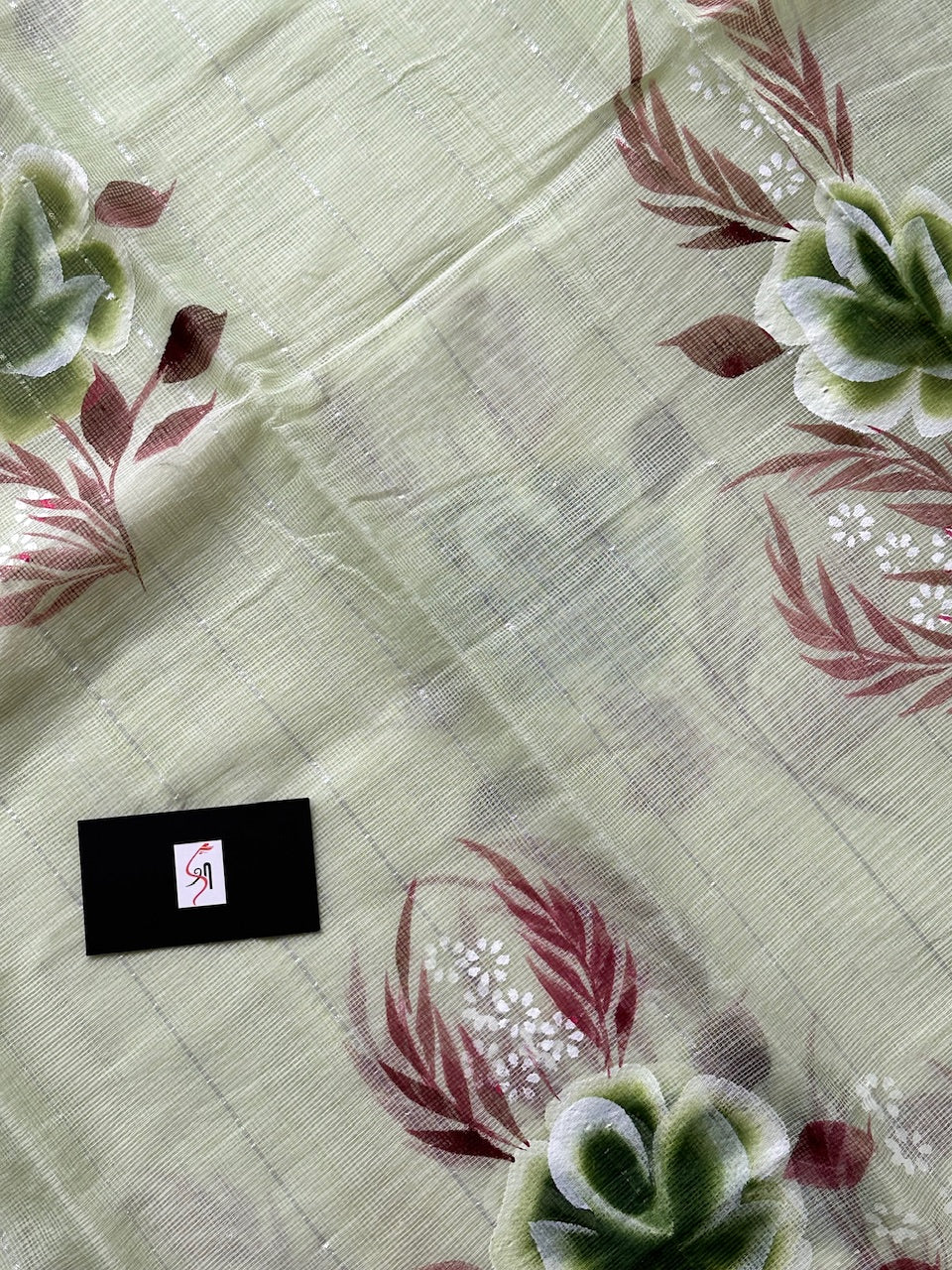 Handpainted Kota Cotton Doria Saree