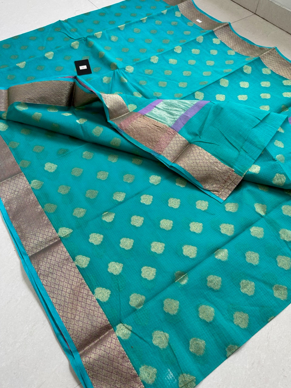 Pure Weaved Kota Cotton Doria Saree