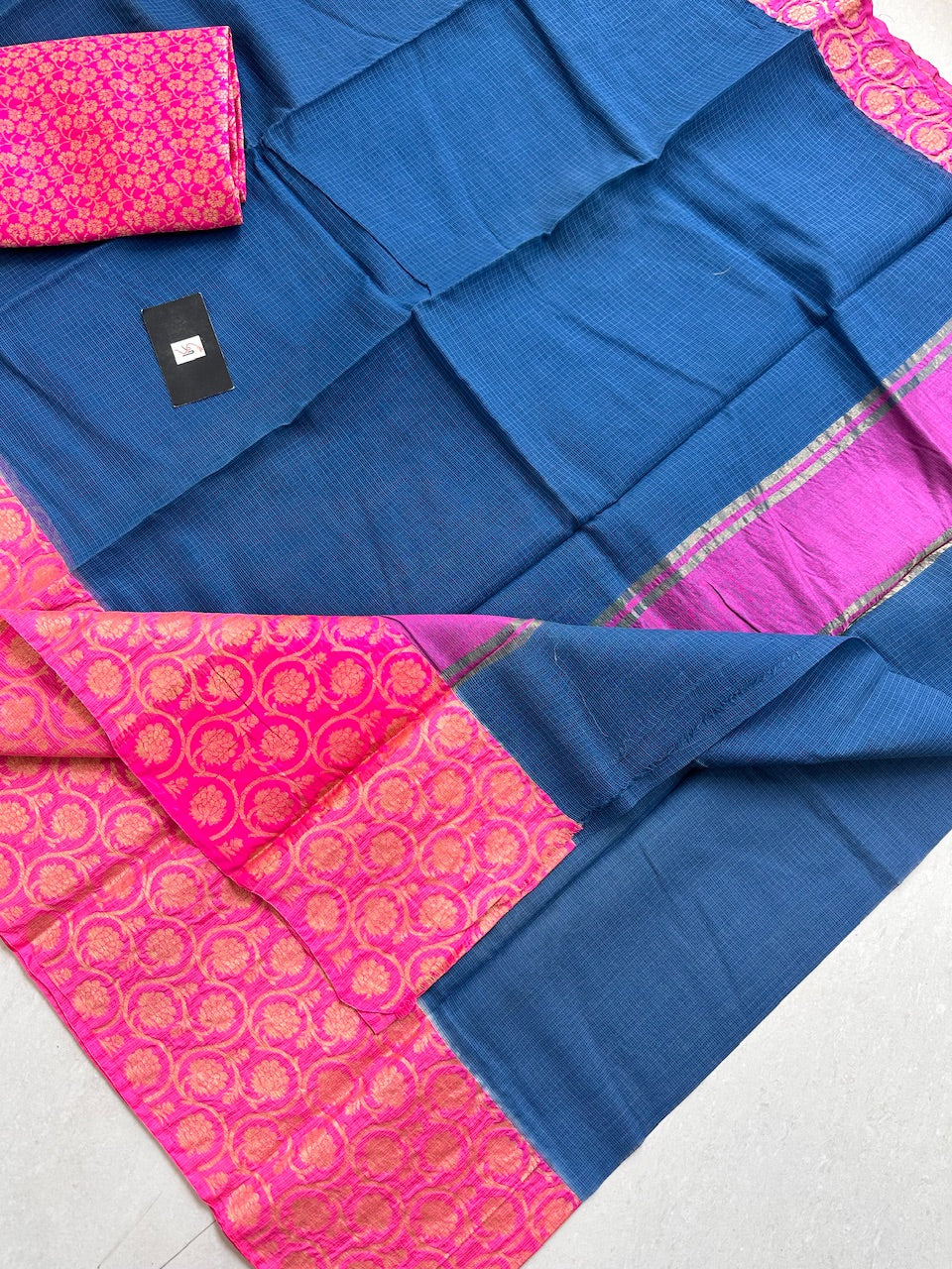 Pure Weaved Kota Cotton Doria Saree