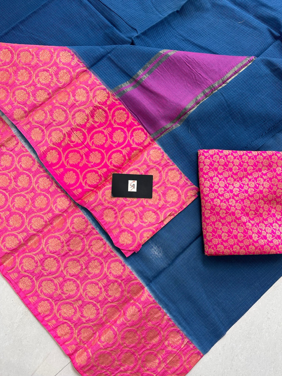 Pure Weaved Kota Cotton Doria Saree