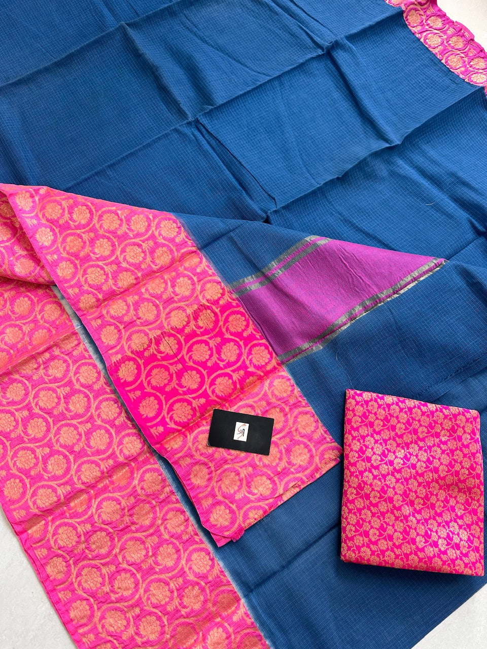 Pure Weaved Kota Cotton Doria Saree