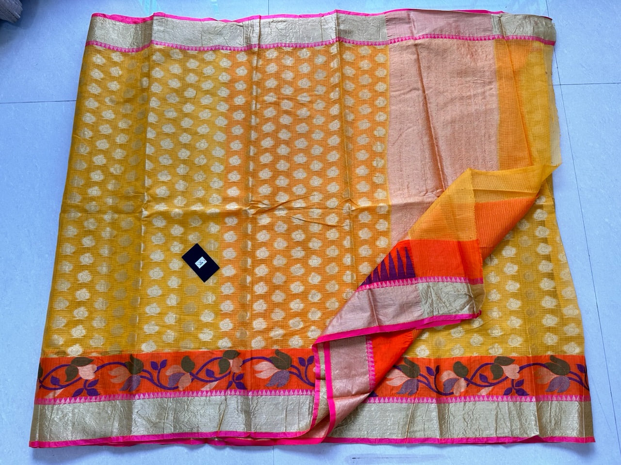 Pure Weaved Kota Cotton Doria Saree