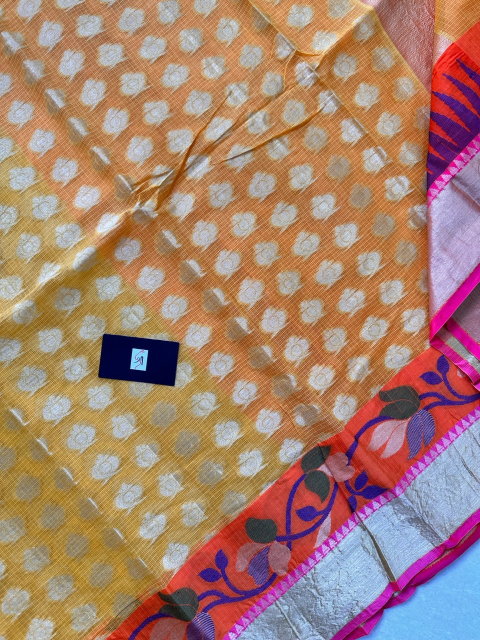 Pure Weaved Kota Cotton Doria Saree