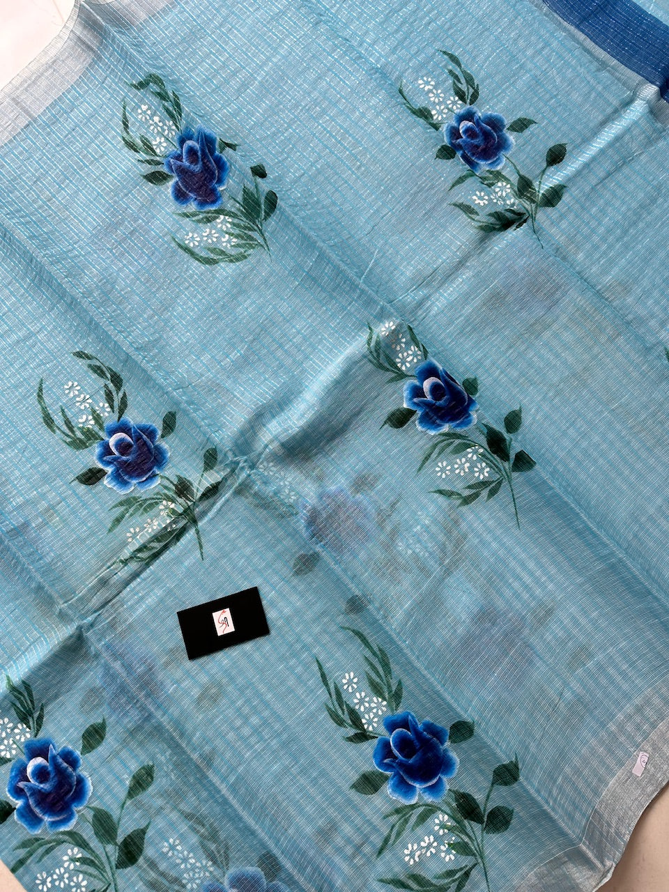 Handpainted Kota Cotton Doria Saree