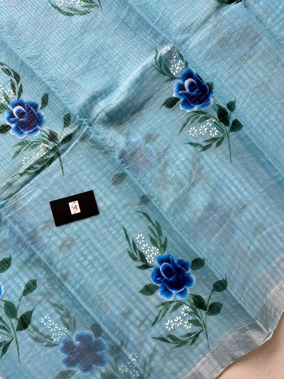 Handpainted Kota Cotton Doria Saree