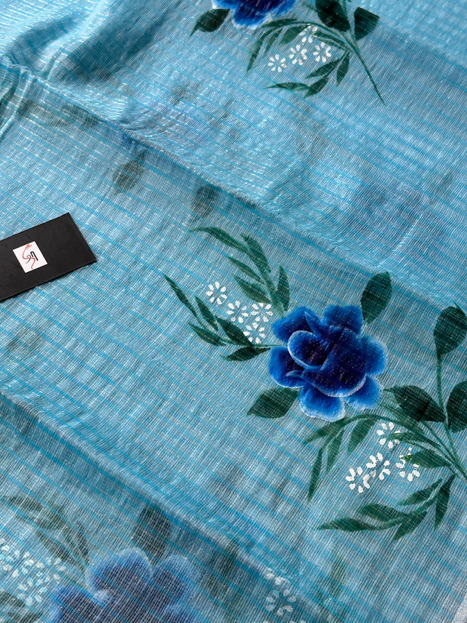 Handpainted Kota Cotton Doria Saree