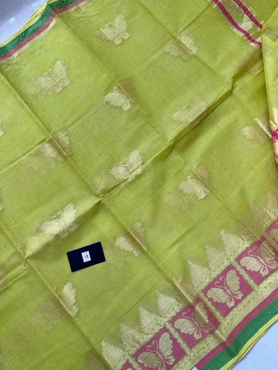 Pure Weaved Kota Cotton Doria Saree