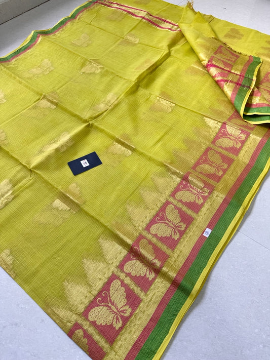 Pure Weaved Kota Cotton Doria Saree