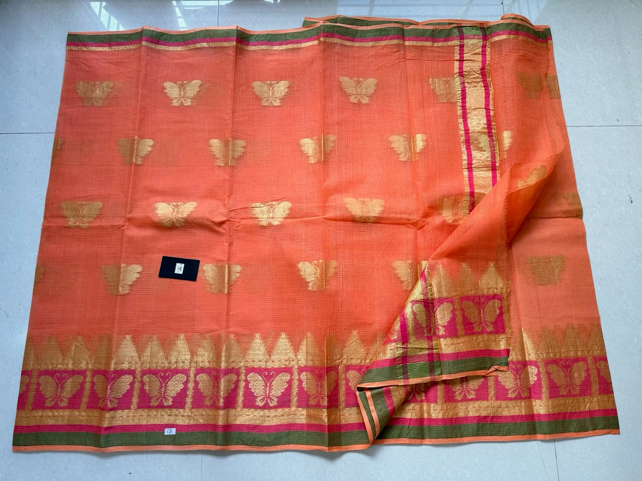 Pure Weaved Kota Cotton Doria Saree