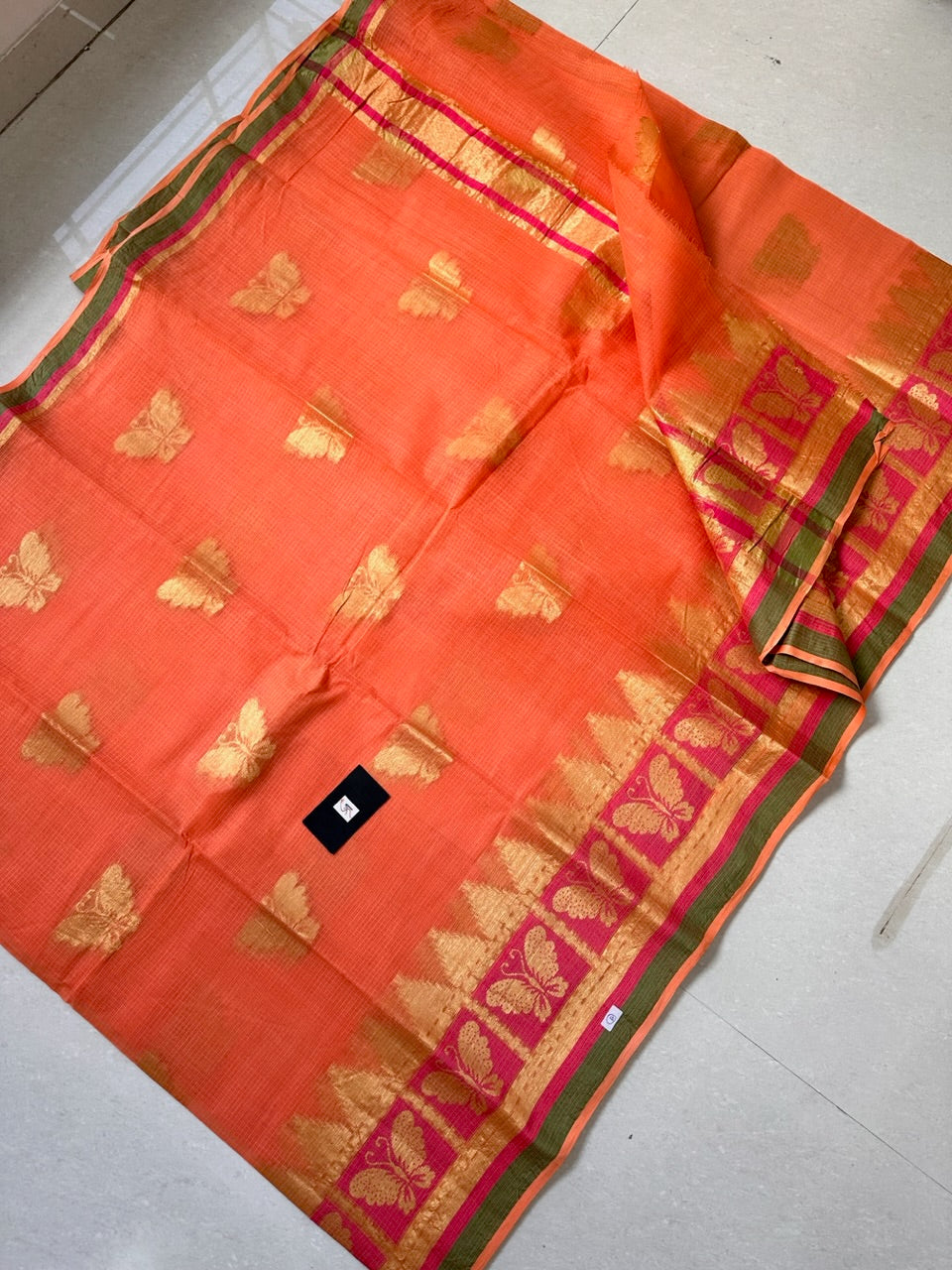 Pure Weaved Kota Cotton Doria Saree