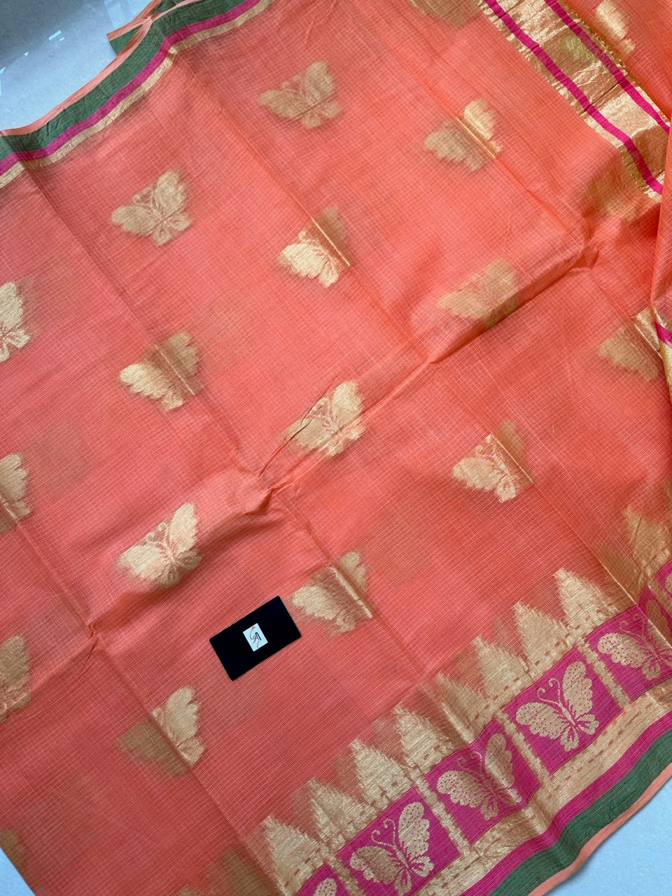 Pure Weaved Kota Cotton Doria Saree