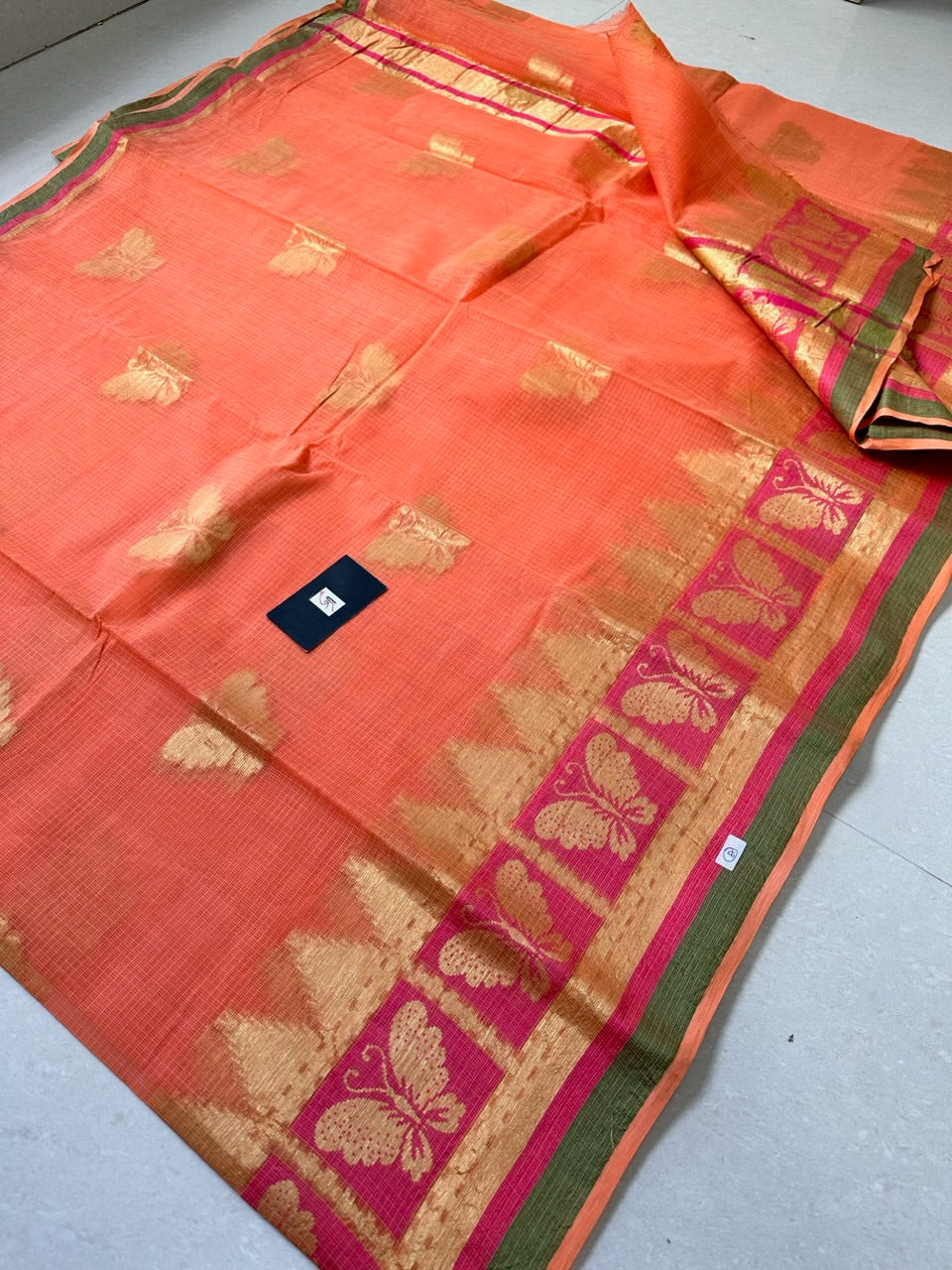 Pure Weaved Kota Cotton Doria Saree