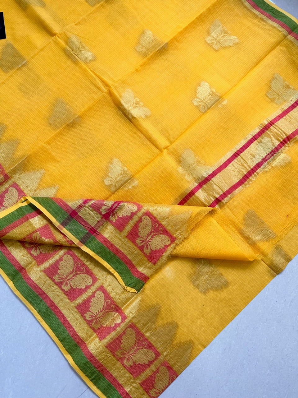 Pure Weaved Kota Cotton Doria Saree