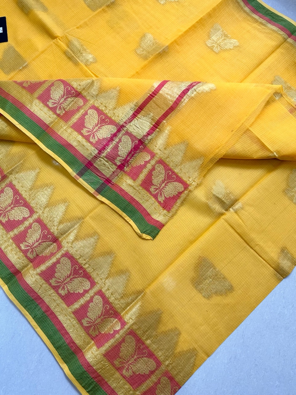 Pure Weaved Kota Cotton Doria Saree