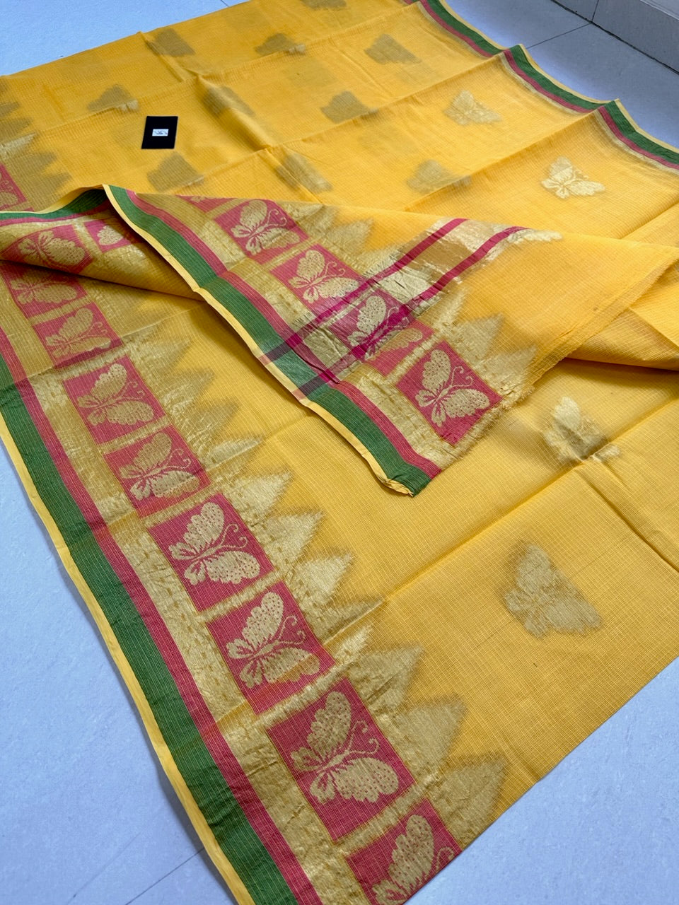 Pure Weaved Kota Cotton Doria Saree