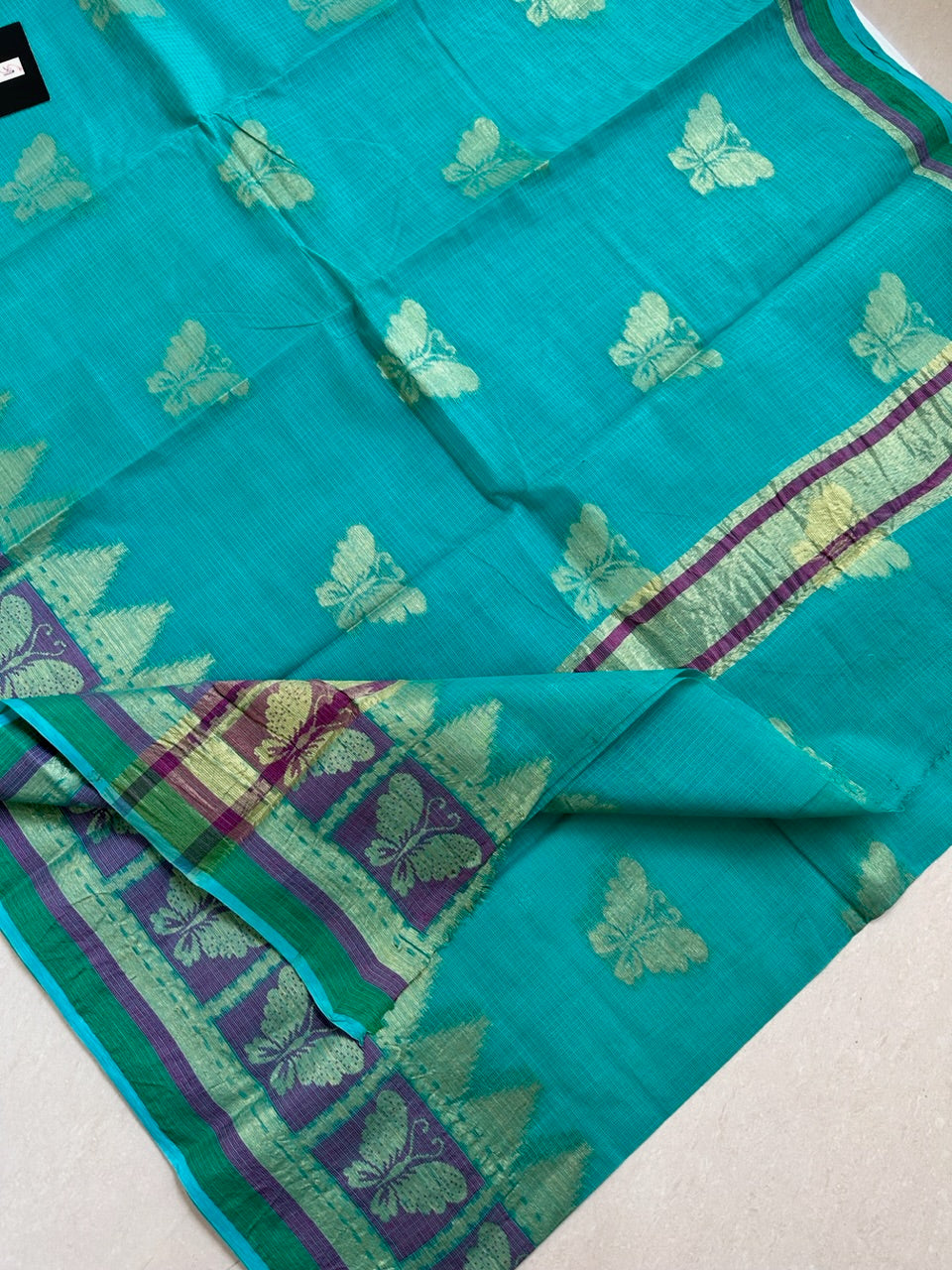 Pure Weaved Kota Cotton Doria Saree