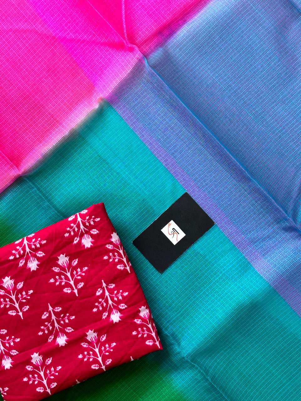 Pure Multi Dyed Kota Silk Saree