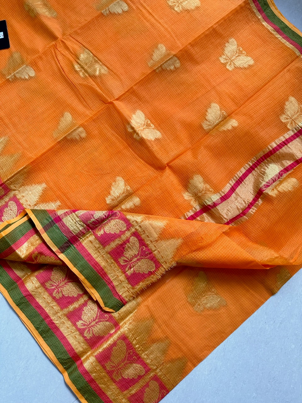 Pure Weaved Kota Cotton Doria Saree