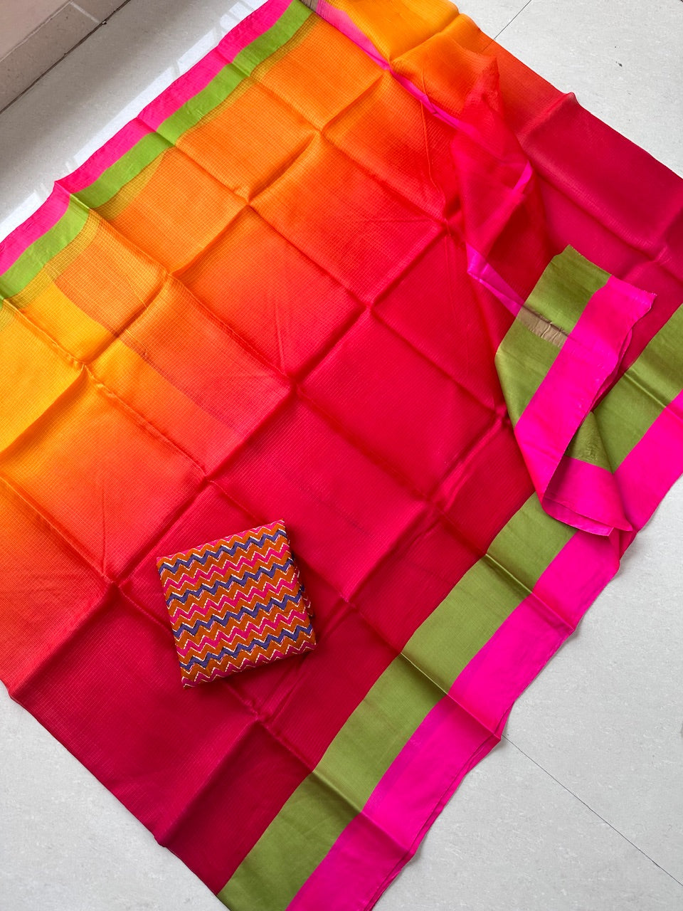 Pure Double Dyed Kota Silk Saree