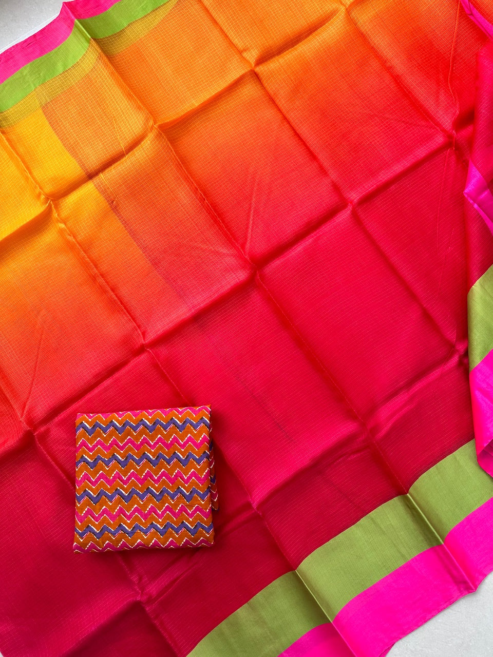 Pure Double Dyed Kota Silk Saree