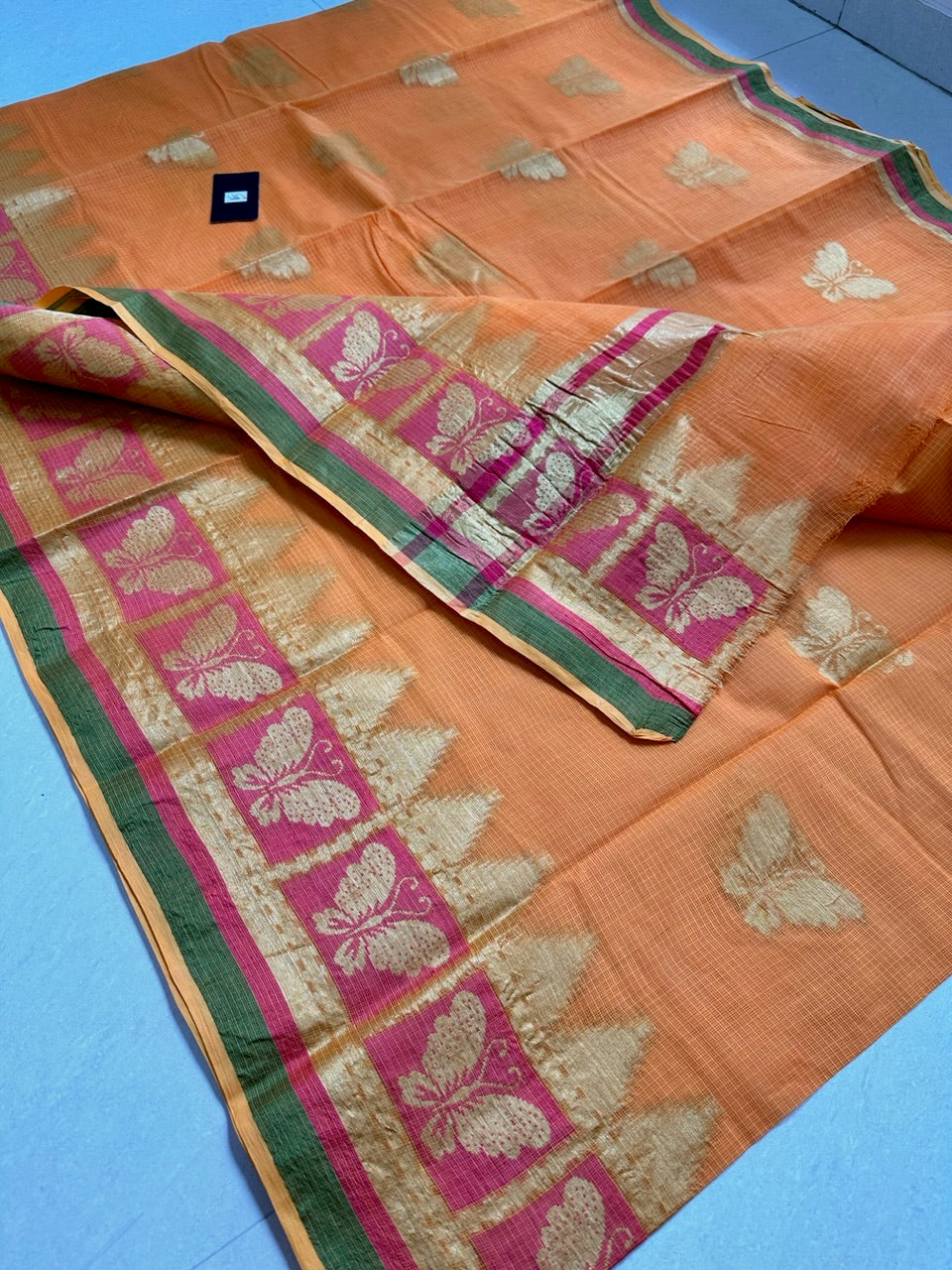 Pure Weaved Kota Cotton Doria Saree