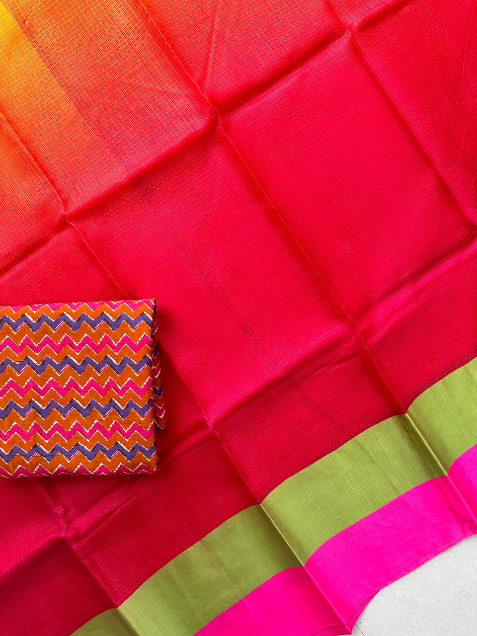 Pure Double Dyed Kota Silk Saree