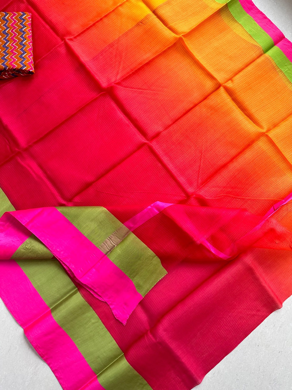 Pure Double Dyed Kota Silk Saree