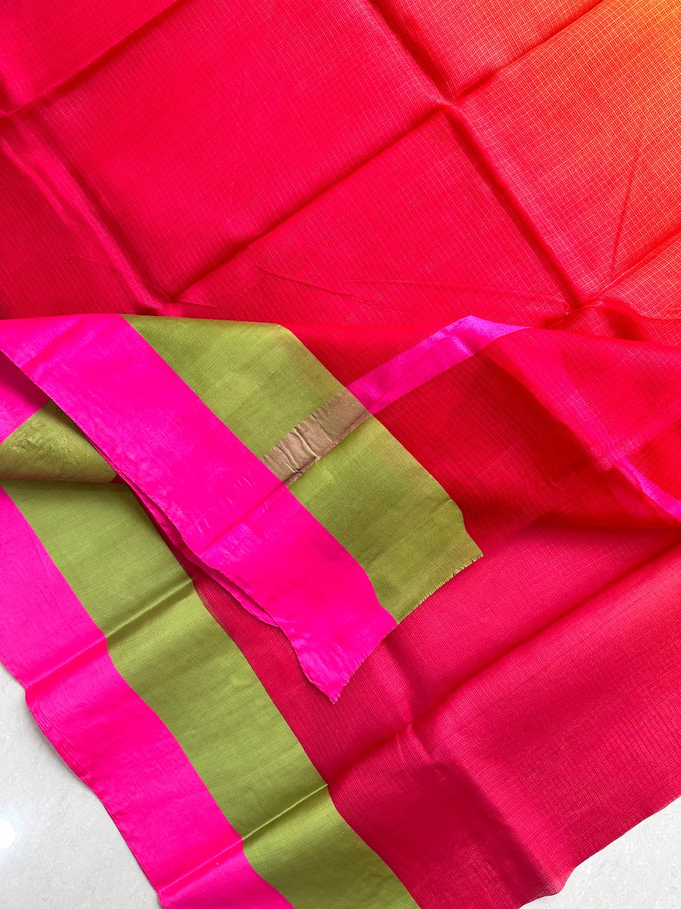 Pure Double Dyed Kota Silk Saree