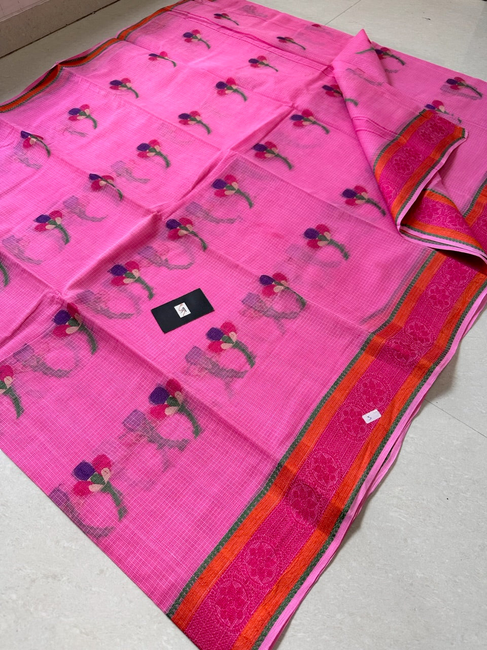 Pure Weaved Kota Cotton Doria Saree