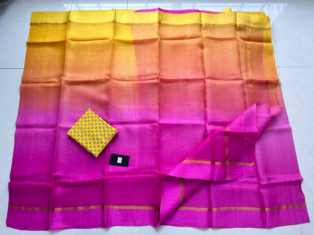 Pure Double Dyed Kota Silk Saree