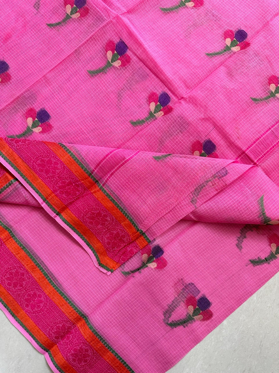 Pure Weaved Kota Cotton Doria Saree