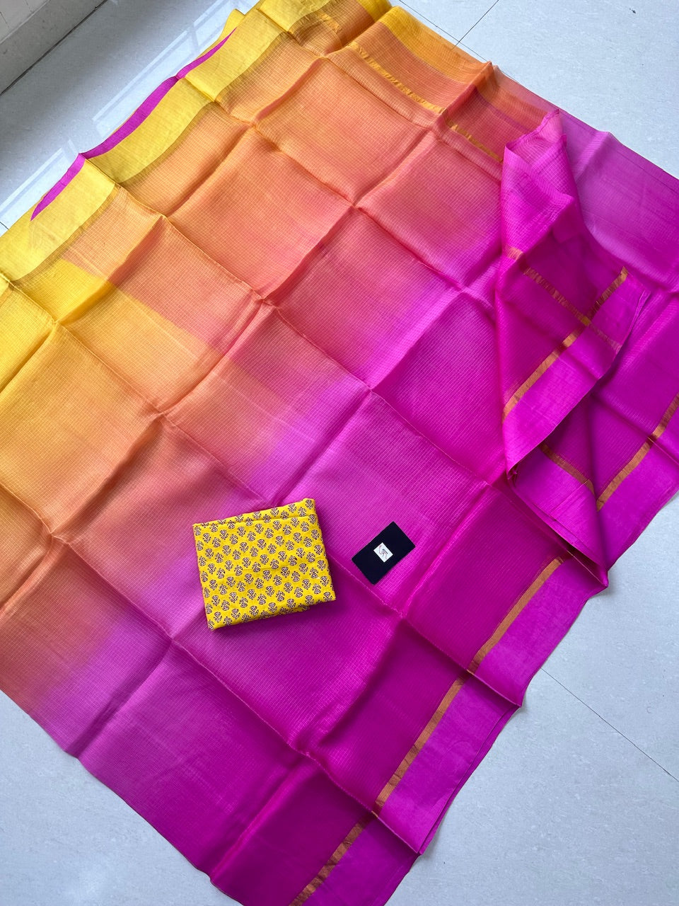 Pure Double Dyed Kota Silk Saree