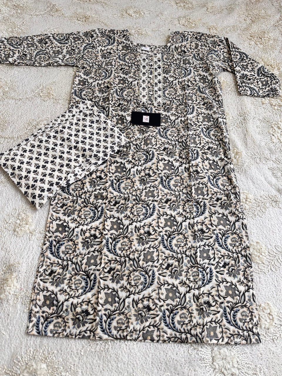 Pure HandBlock Printed Cotton Kurta N Pant Set