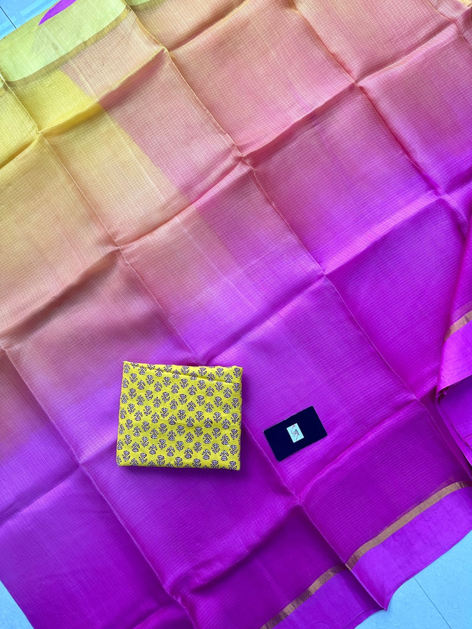 Pure Double Dyed Kota Silk Saree