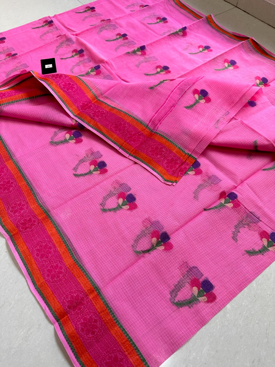 Pure Weaved Kota Cotton Doria Saree