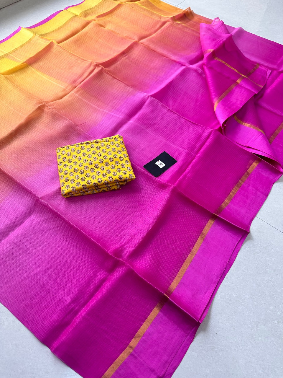 Pure Double Dyed Kota Silk Saree