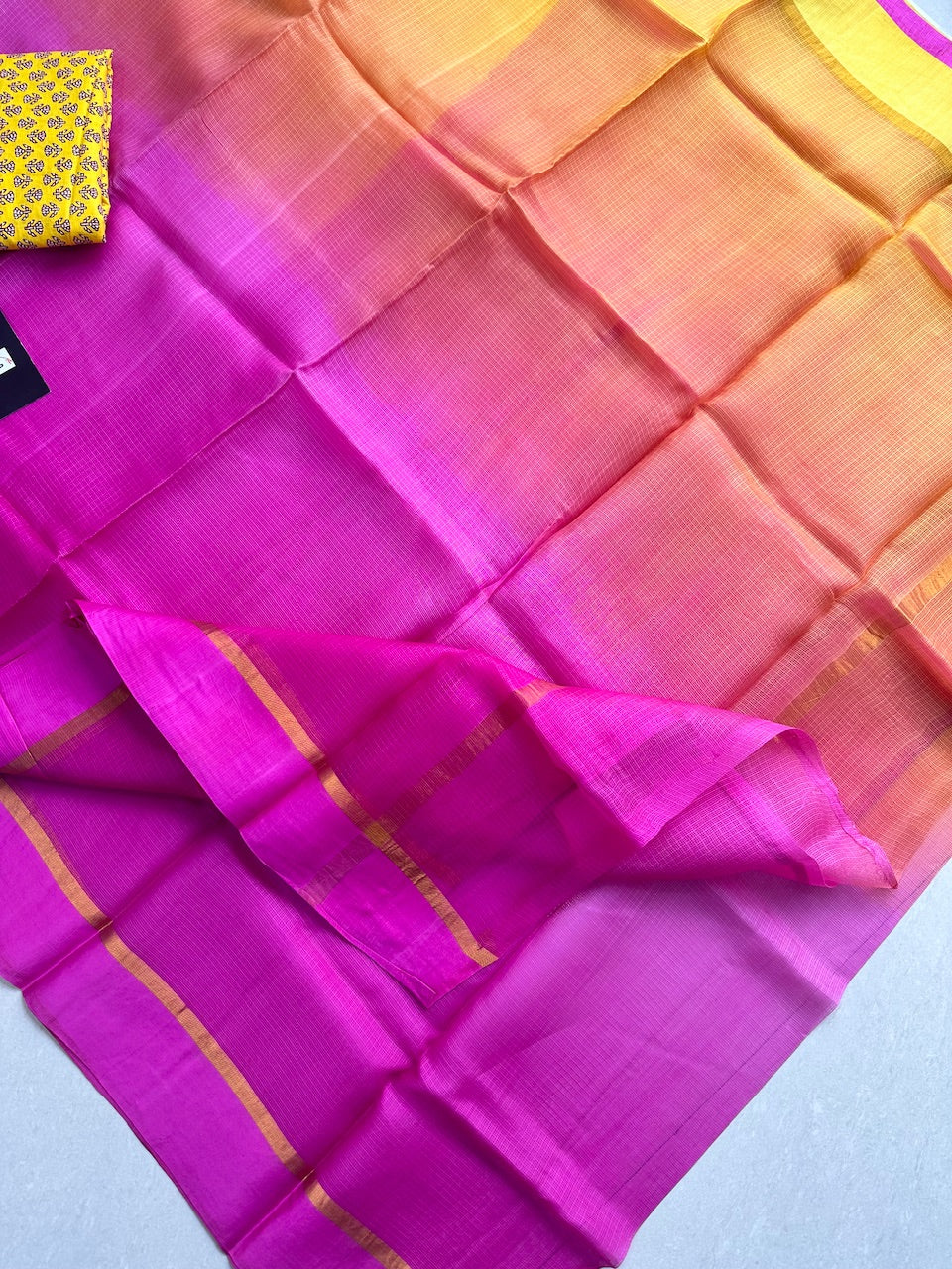 Pure Double Dyed Kota Silk Saree