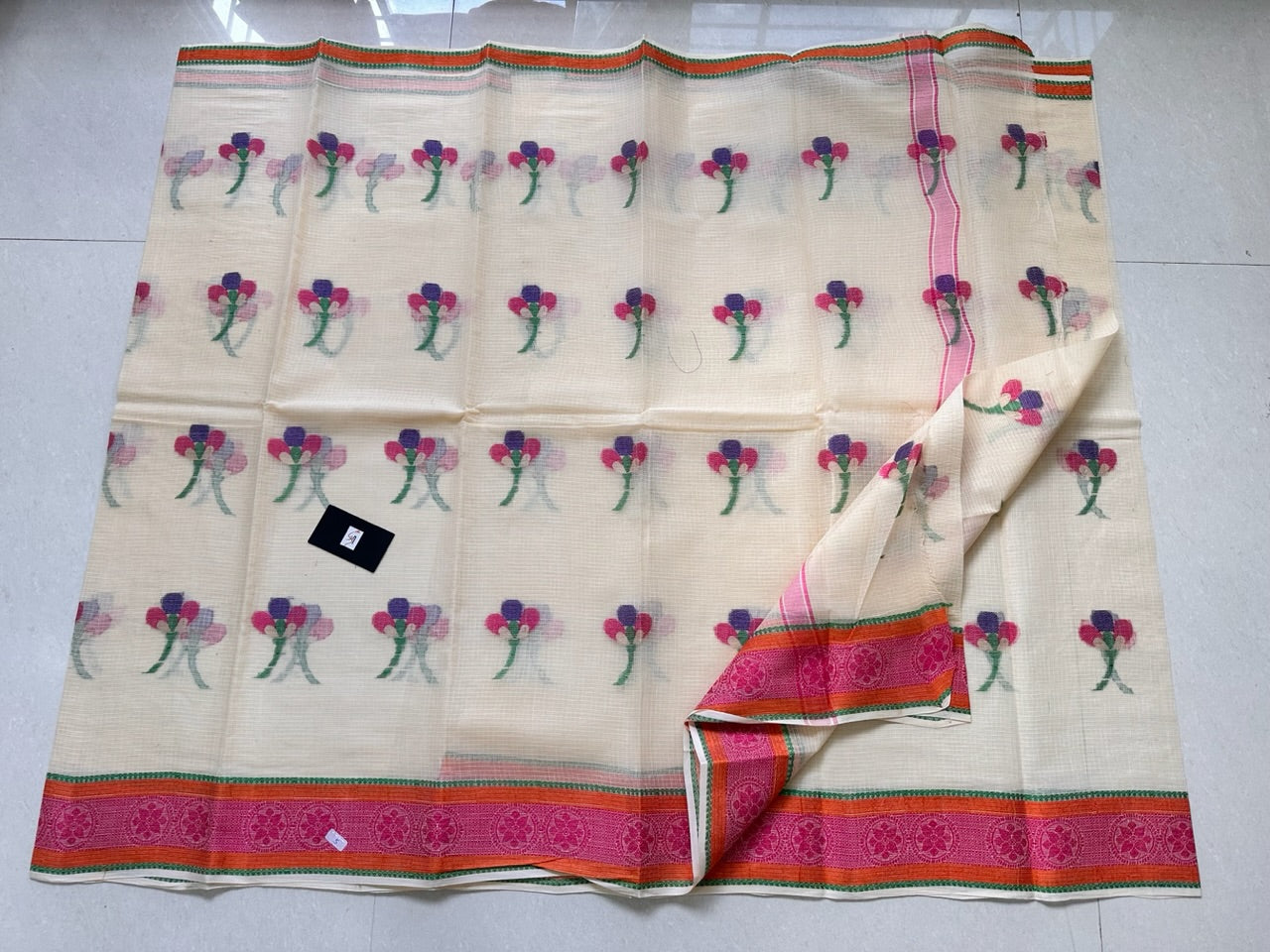 Pure Weaved Kota Cotton Doria Saree