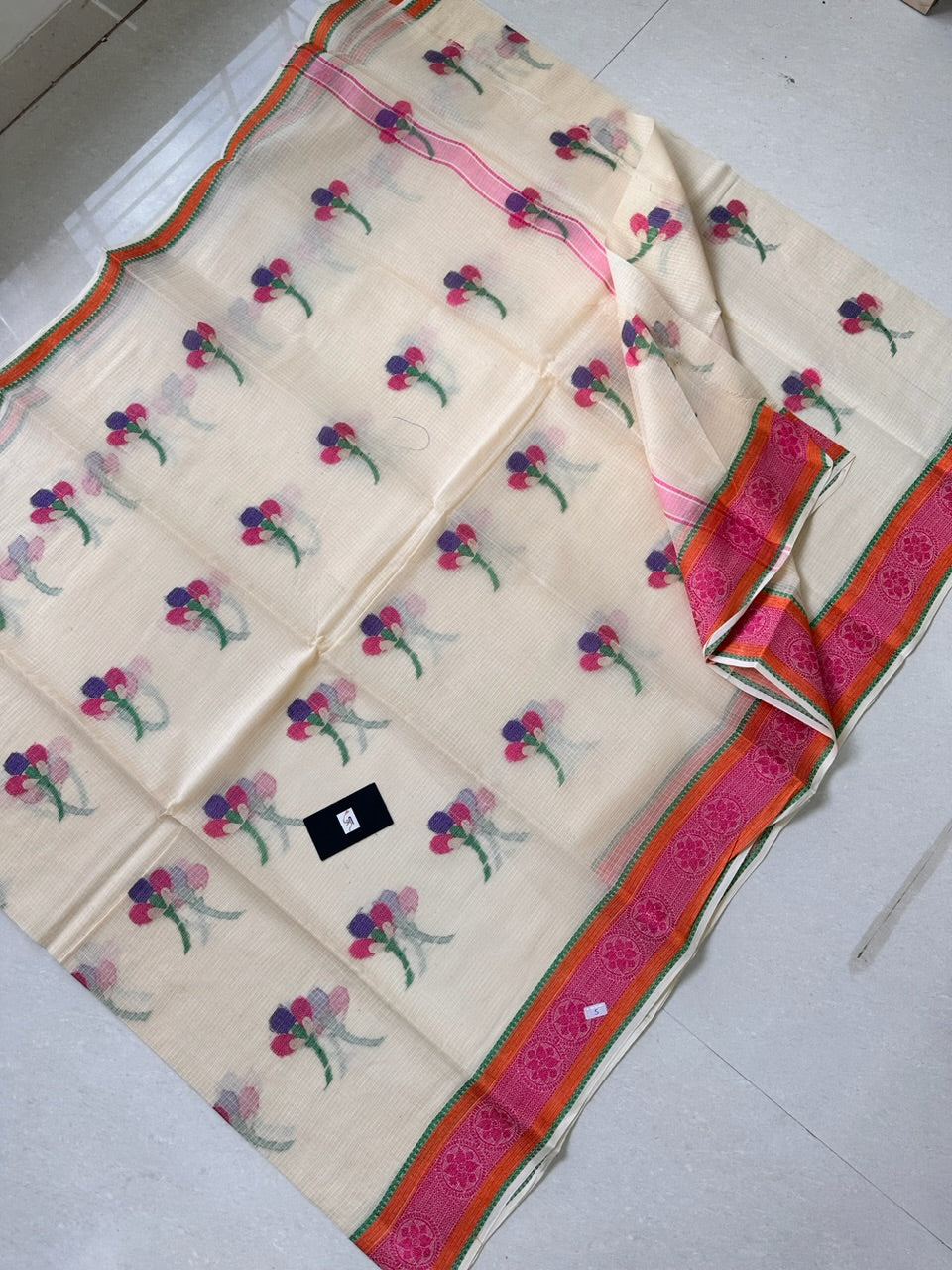 Pure Weaved Kota Cotton Doria Saree